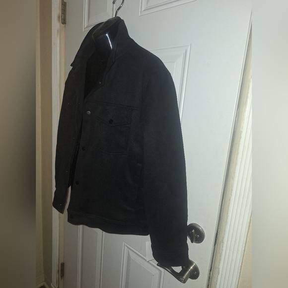 Men's Robert Graham Vegan Suede Quilted Lining Jacket Flap Pockets MED MSRP $228 - Picture 6 of 10